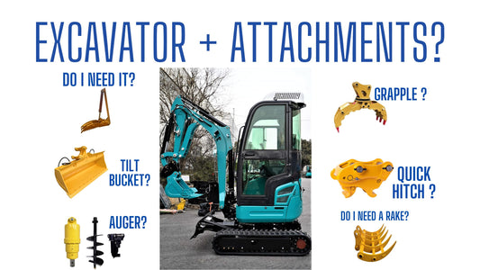 Mini Excavator and Attachments