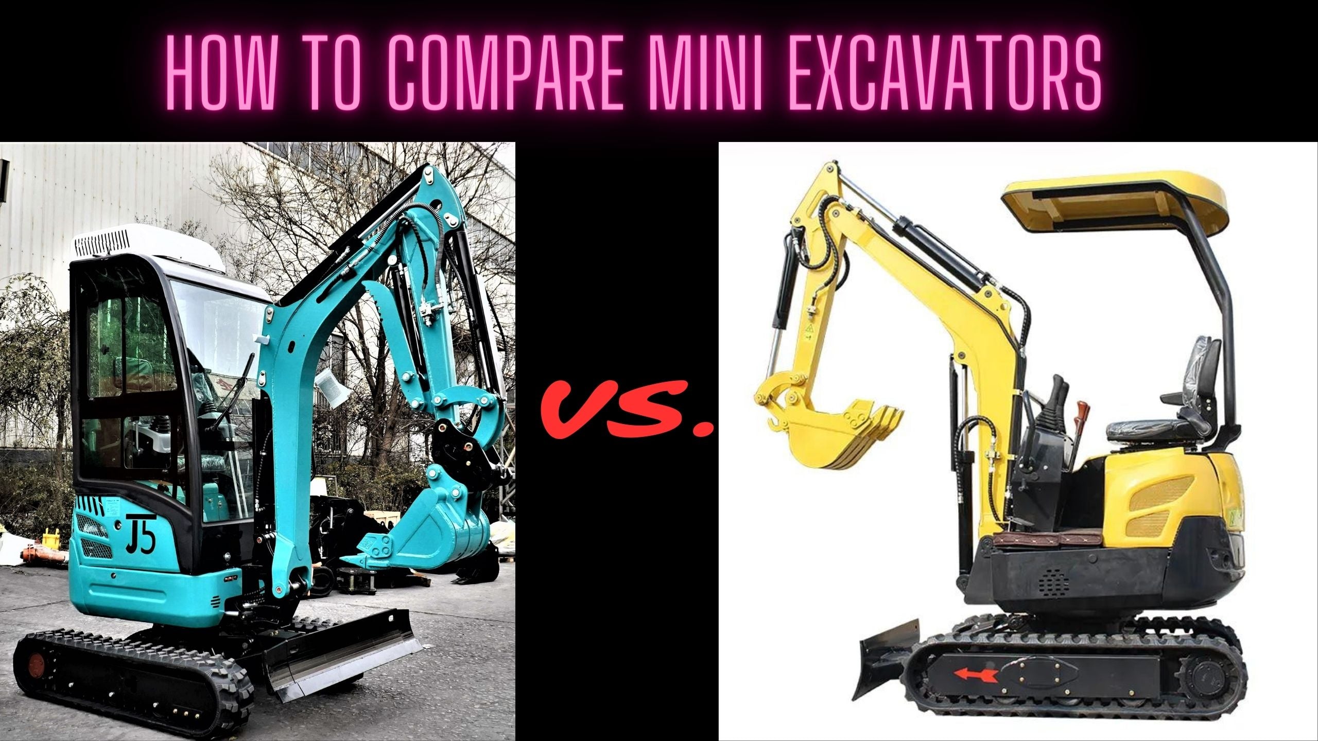 How to compare Mini Excavators, 9 aspects to keep in mind? JoyT5 Mini