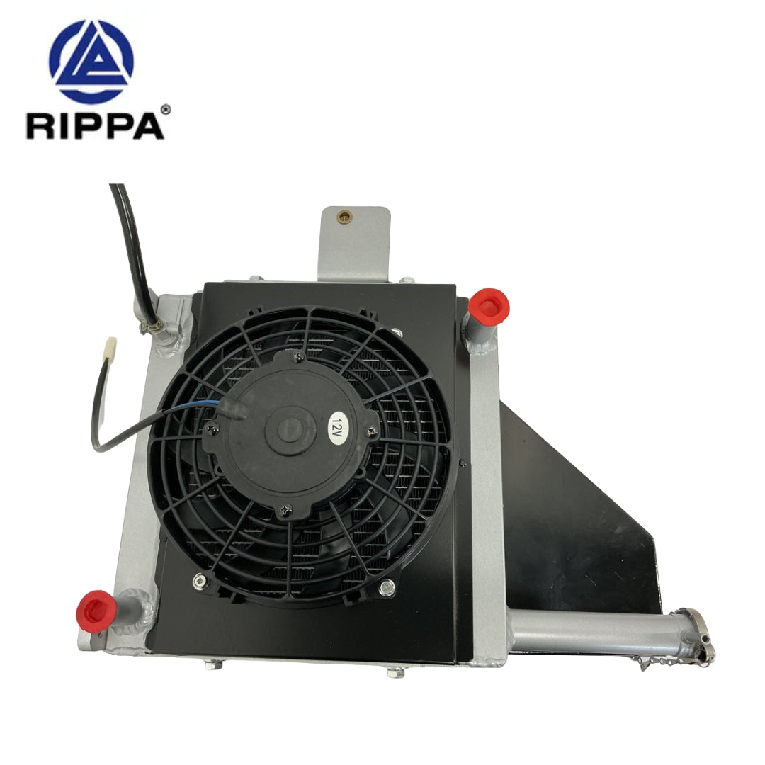 JoyT5 Rippa R10 radiator for sale Canada high efficiency mini excavator cooling system with integrated cooling fan designed to prevent overheating durable excavator radiator suitable for rippa r10 parts Canada and USA construction equipment cooling system use
