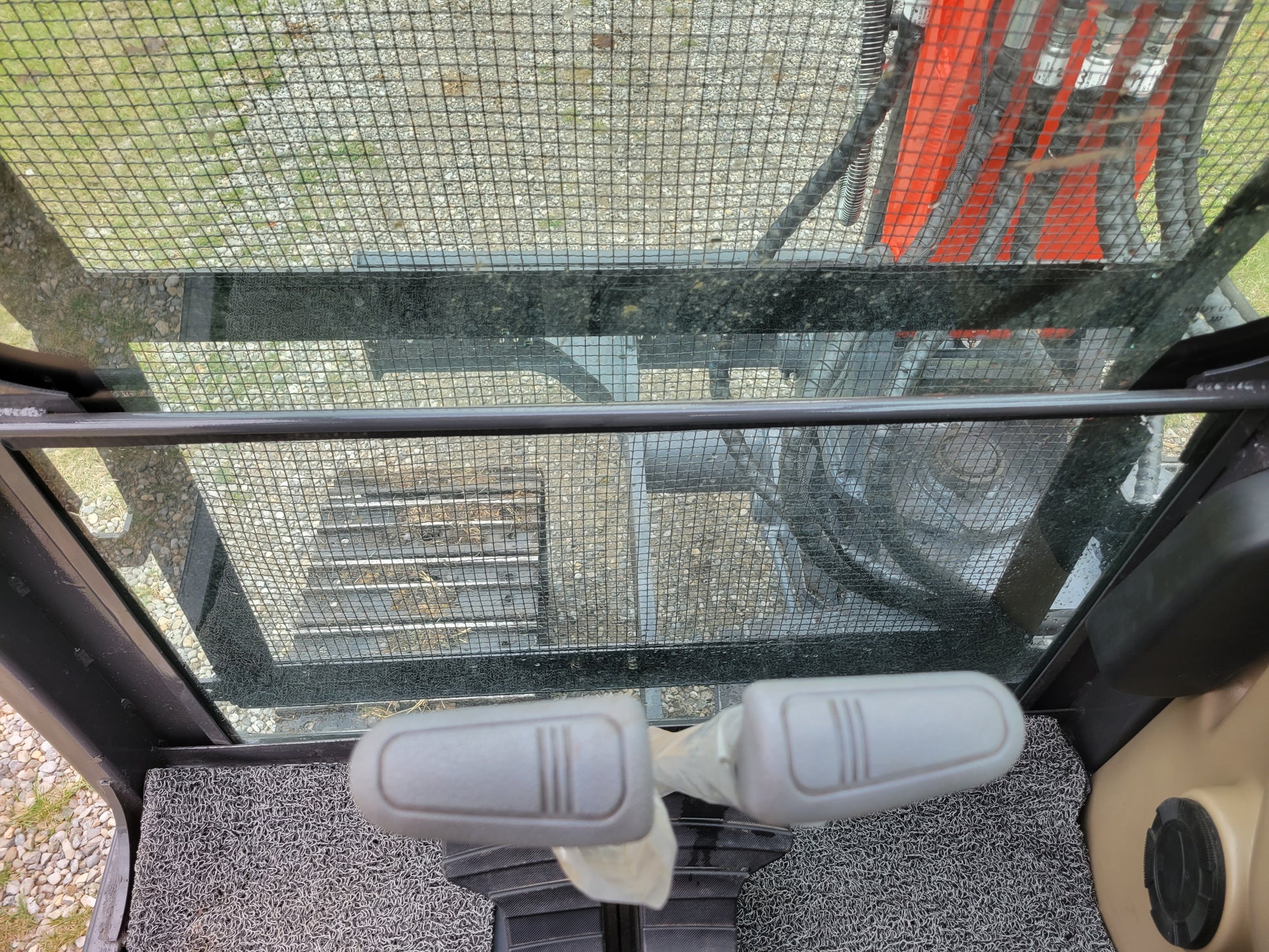 JT5600 6 ton mini excavator for sale in Canada powered by Yanmar engine operator cabin front view with pedals and glass panel compact construction equipment for landscaping projects