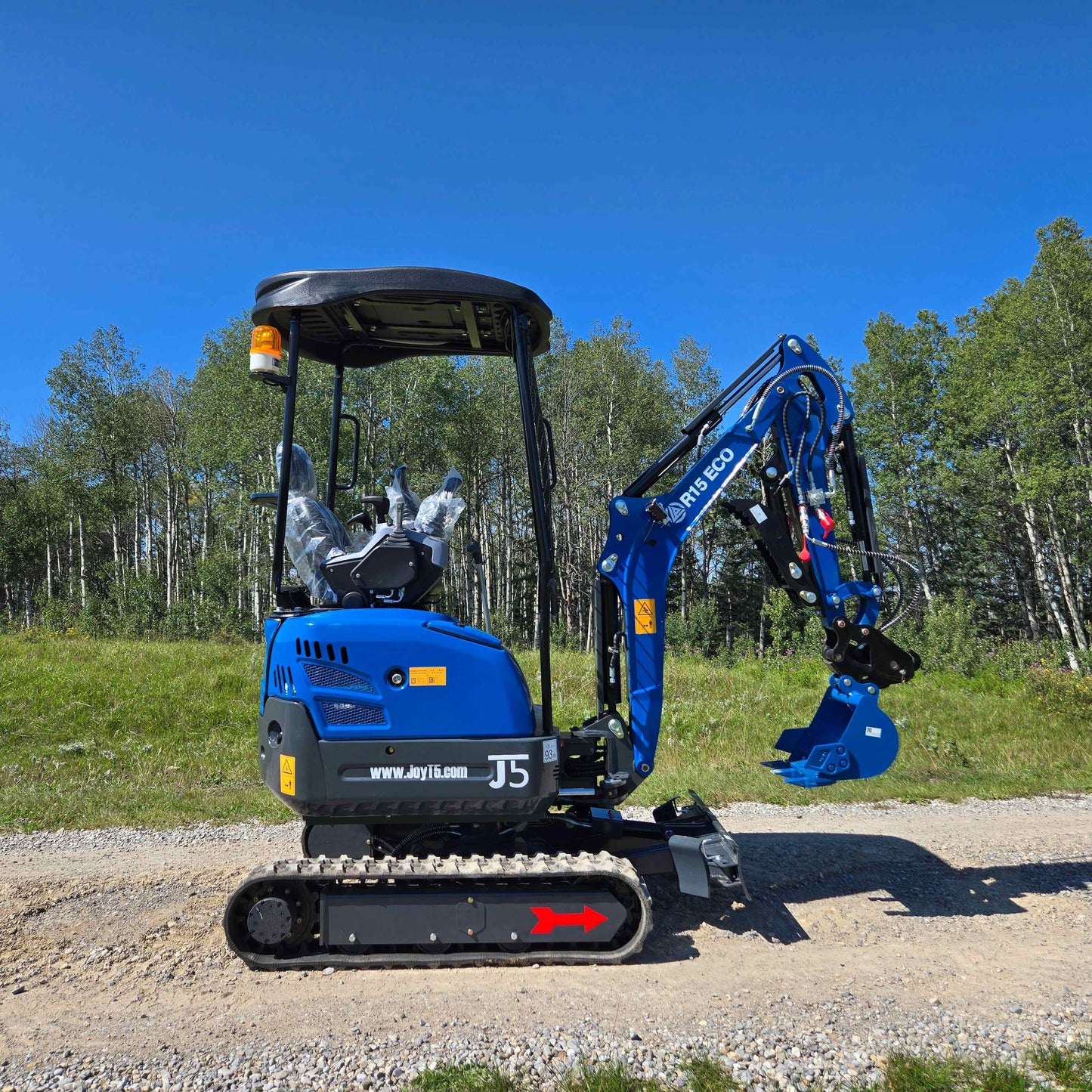 Rippa R15 Mini Excavator For Sale - Side View of Compact Construction Machine