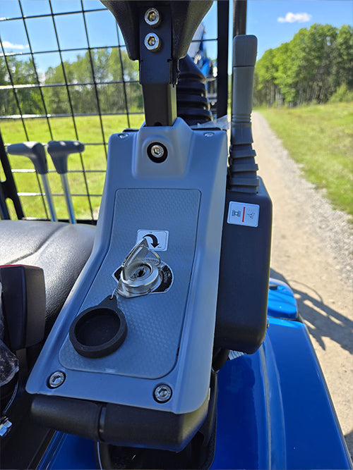 Rippa R15 mini excavator for sale ignition key switch with control lever