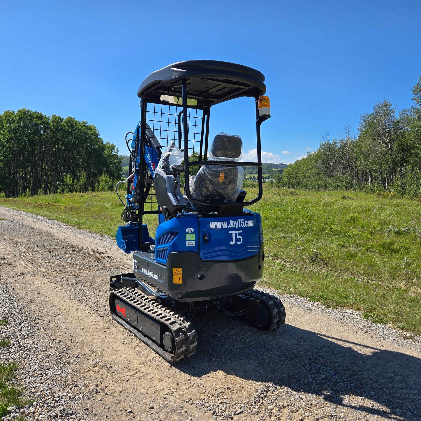 Rippa R15 Mini Excavator for sale – rear view compact crawler digger for construction, trenching and landscaping