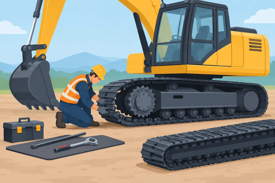 How to Replace Excavator Tracks the Safe Way