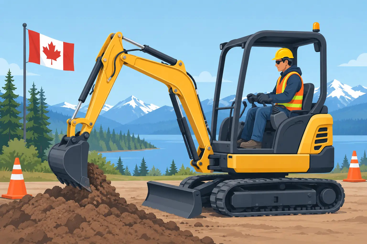 Canadian Mini Excavator Operation Made Safer – JoyT5 Mini Excavators ...
