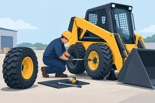 How to Change Skid Steer Tires Without Downtime