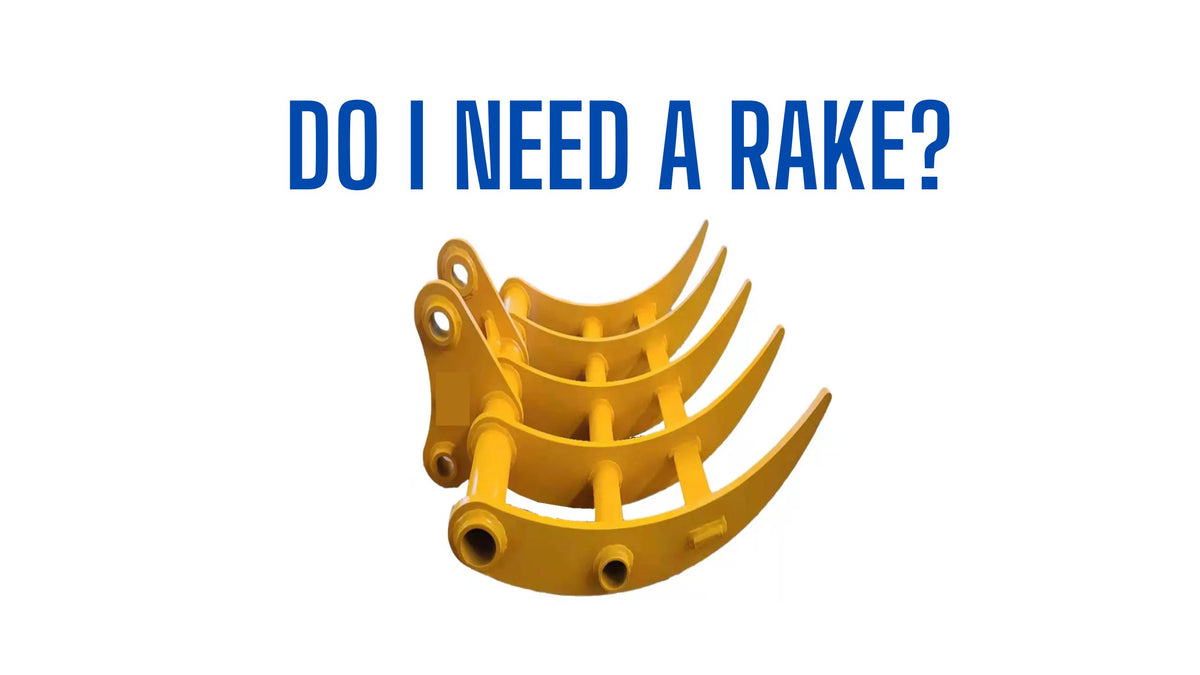 Should I buy a Mini Excavator Rake? – JoyT5 Mini Excavators, Wheel ...