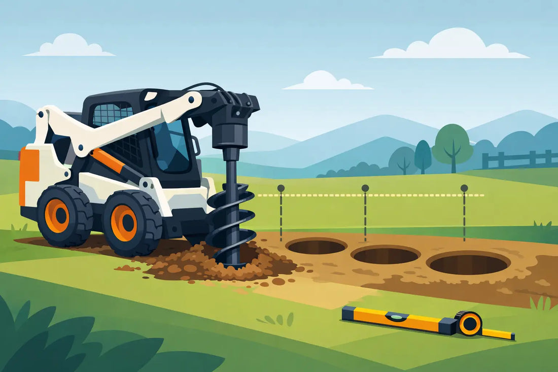 How to Use a Skid Steer Auger for Accurate Holes