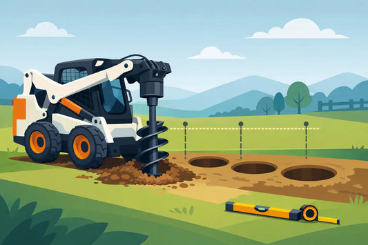 How to Use a Skid Steer Auger for Accurate Holes