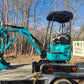 2 ton mini excavator on trailer for rent in Edmonton Alberta used for landscaping and construction equipment rental

