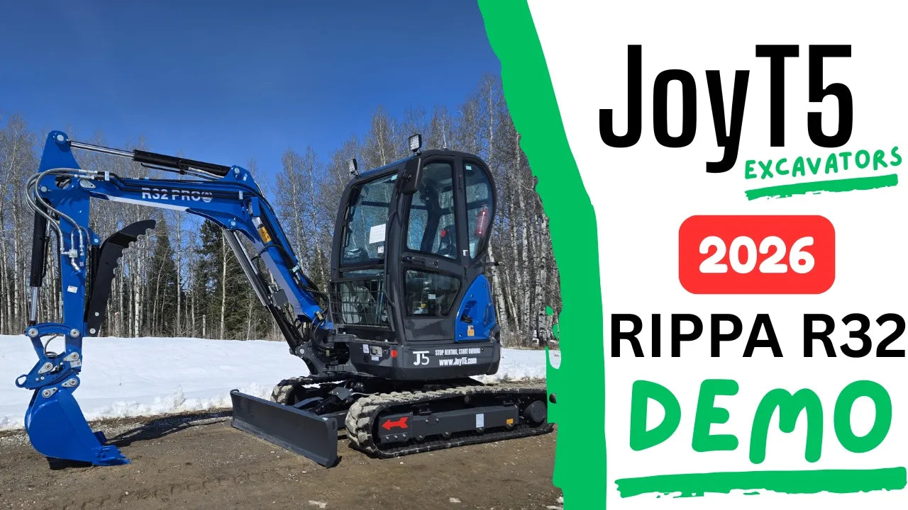 Load video: 2026 Rippa R32 Mini Excavator Demo