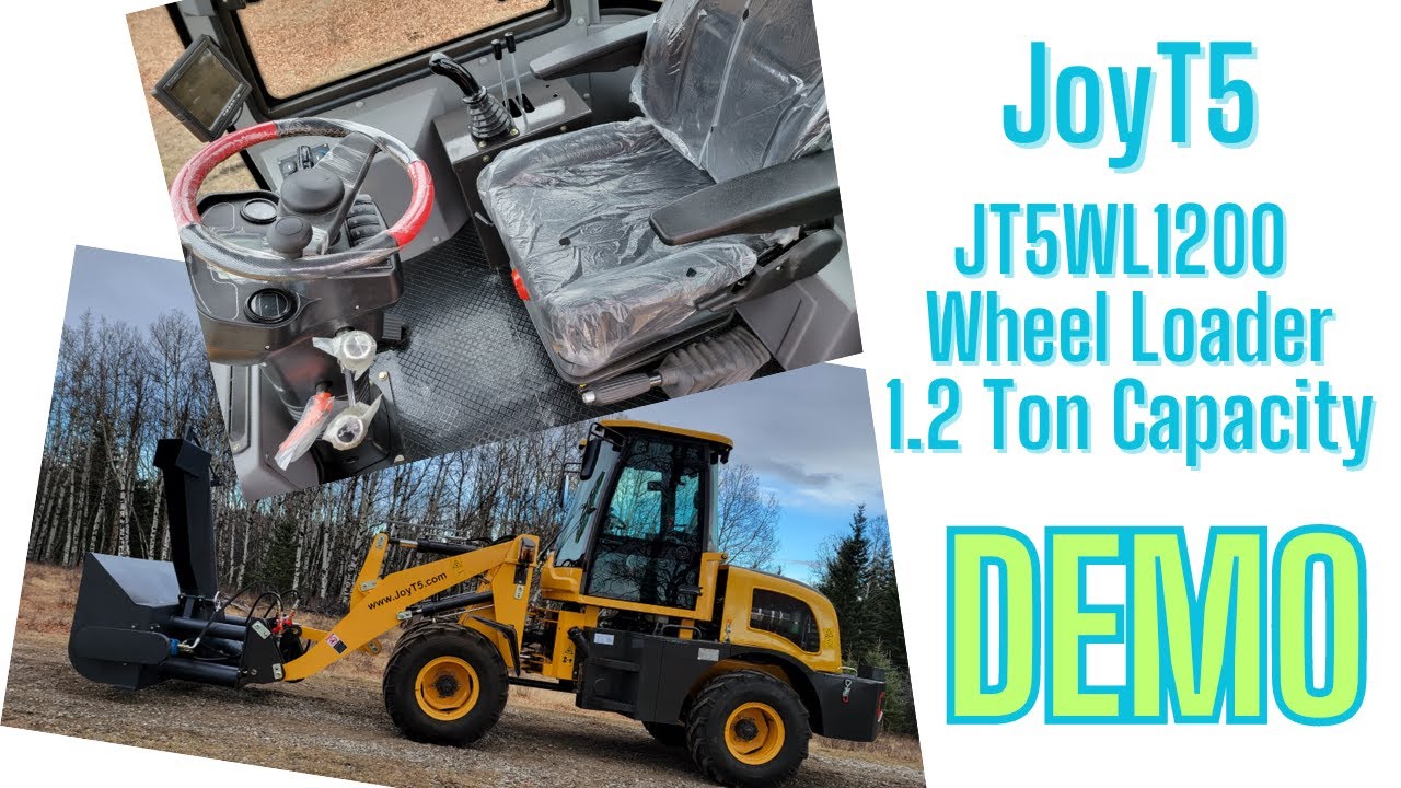 Load video: Demo of JoyT5 JT5WL1200 Wheel Loader with 1.2 ton lifting capacity for Sale