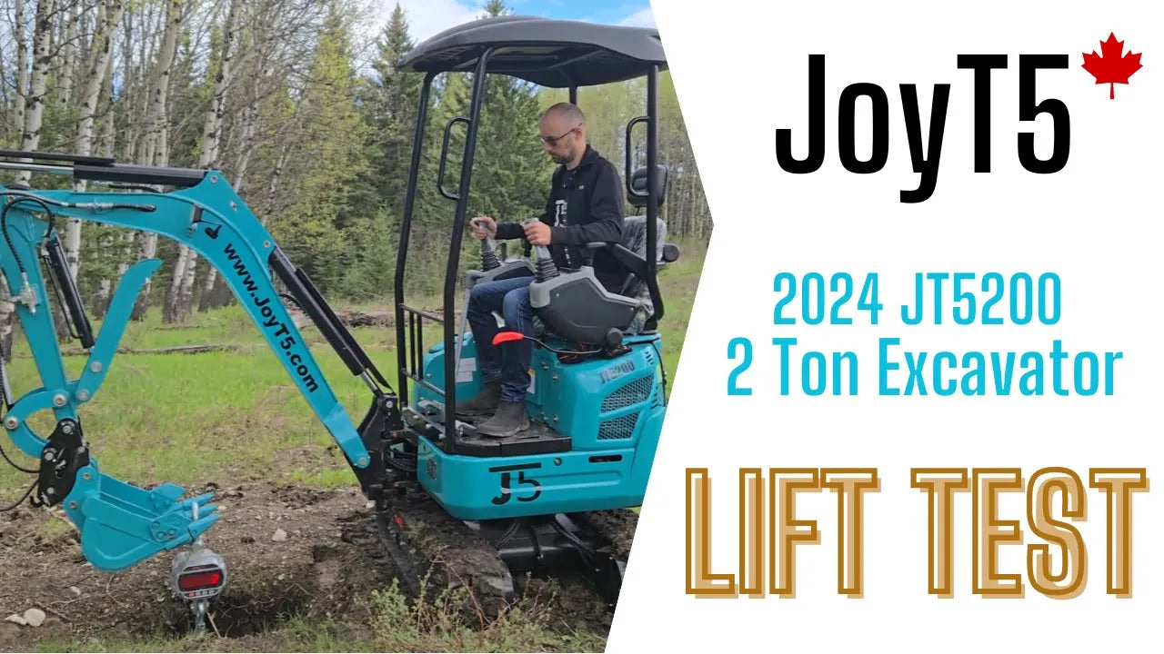 JoyT5 2 Ton excavator JT5200 Lift Test 