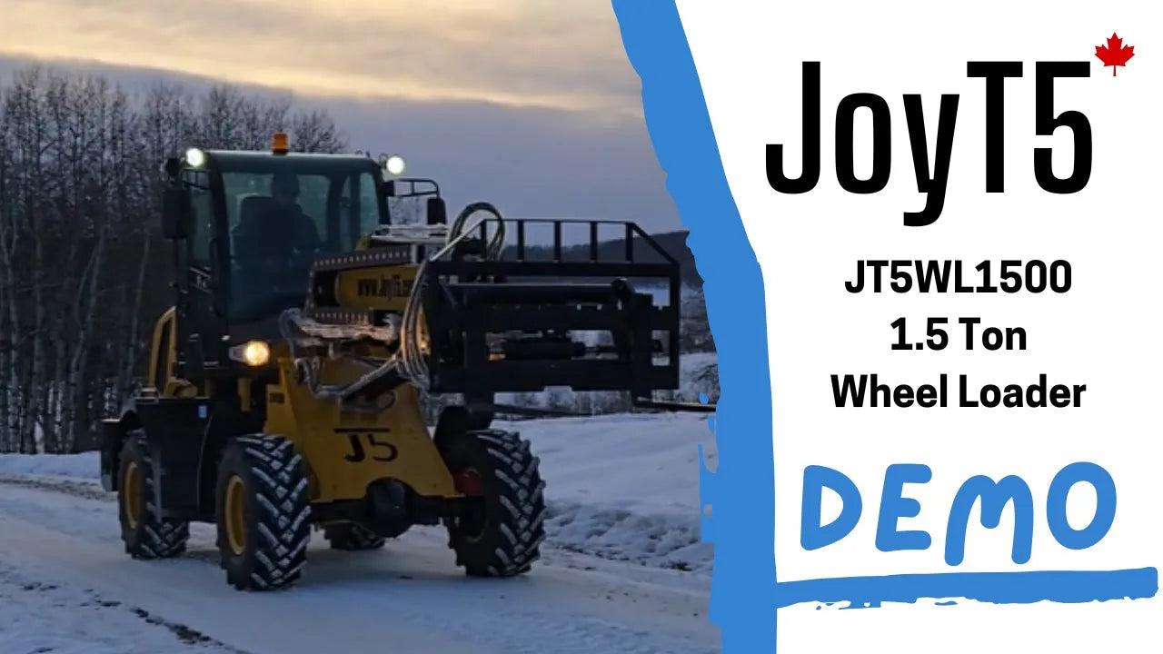 Load video: JoyT5 JT5WL1500 Wheel Loader Demo