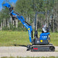 Rippa R13 mini excavator for sale by JoyT5 on a grassy area with trees in the background