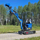 Rippa R13 mini excavator for sale by JoyT5 on a road with trees in the background