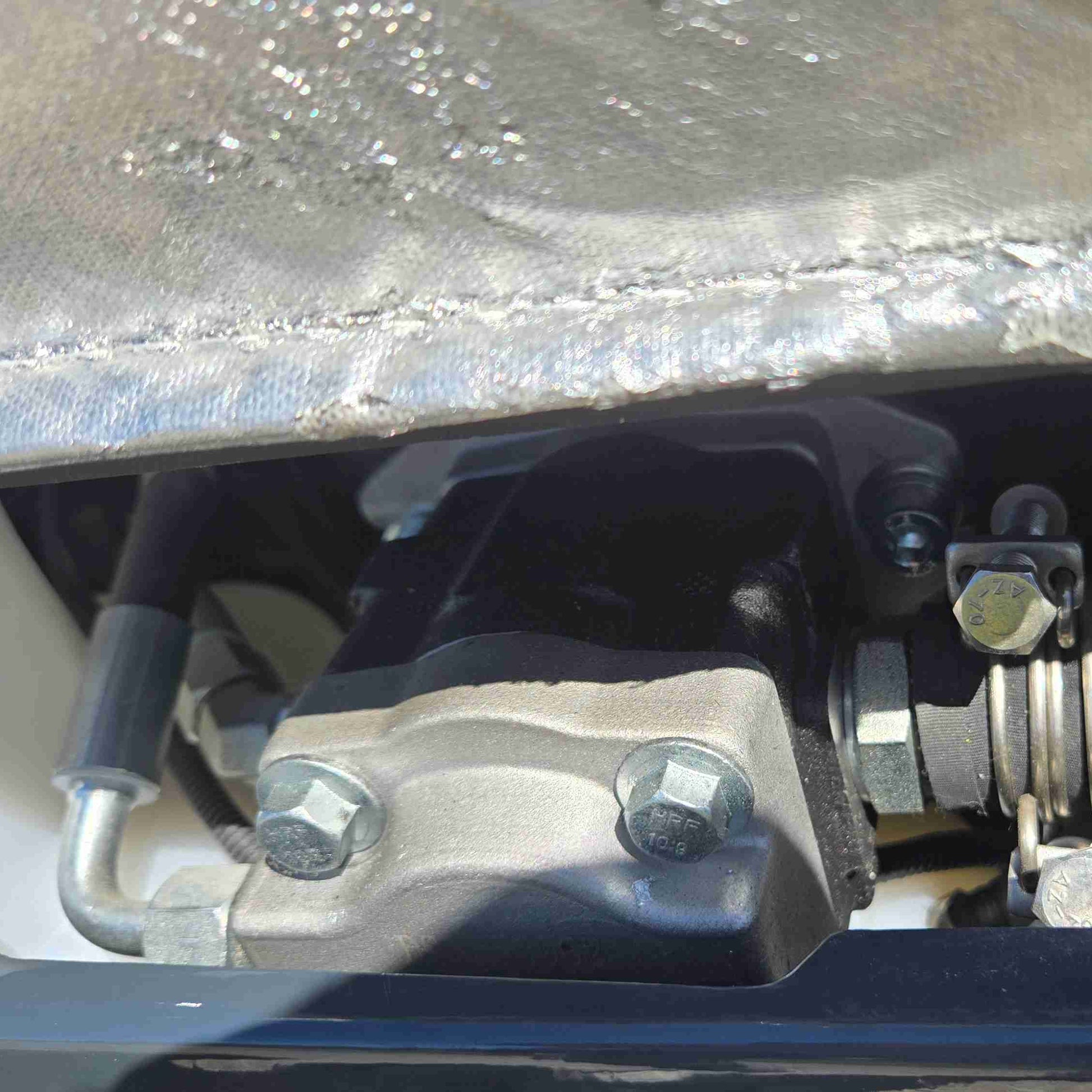 Close up of a hydraulic pump on a Rippa R13 mini excavator for sale by JoyT5