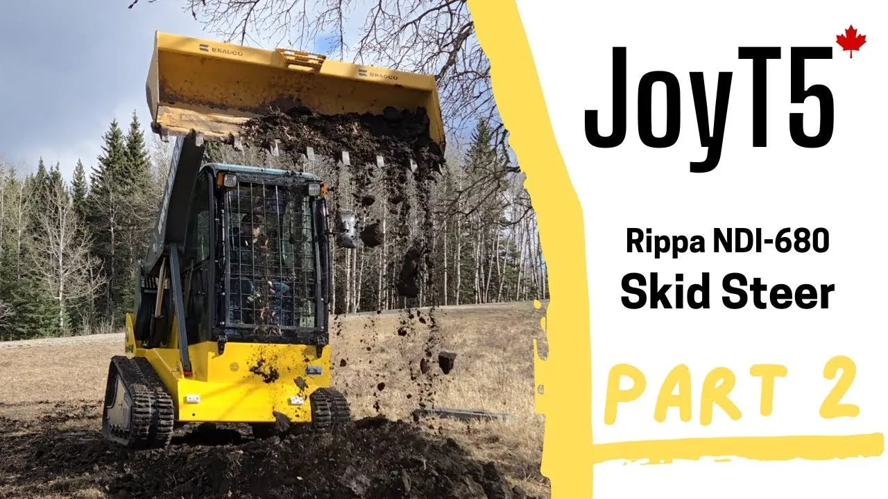 Load video: JoyT5's Rippa NDI680 Mind-Blowing Skid Steer Demo
