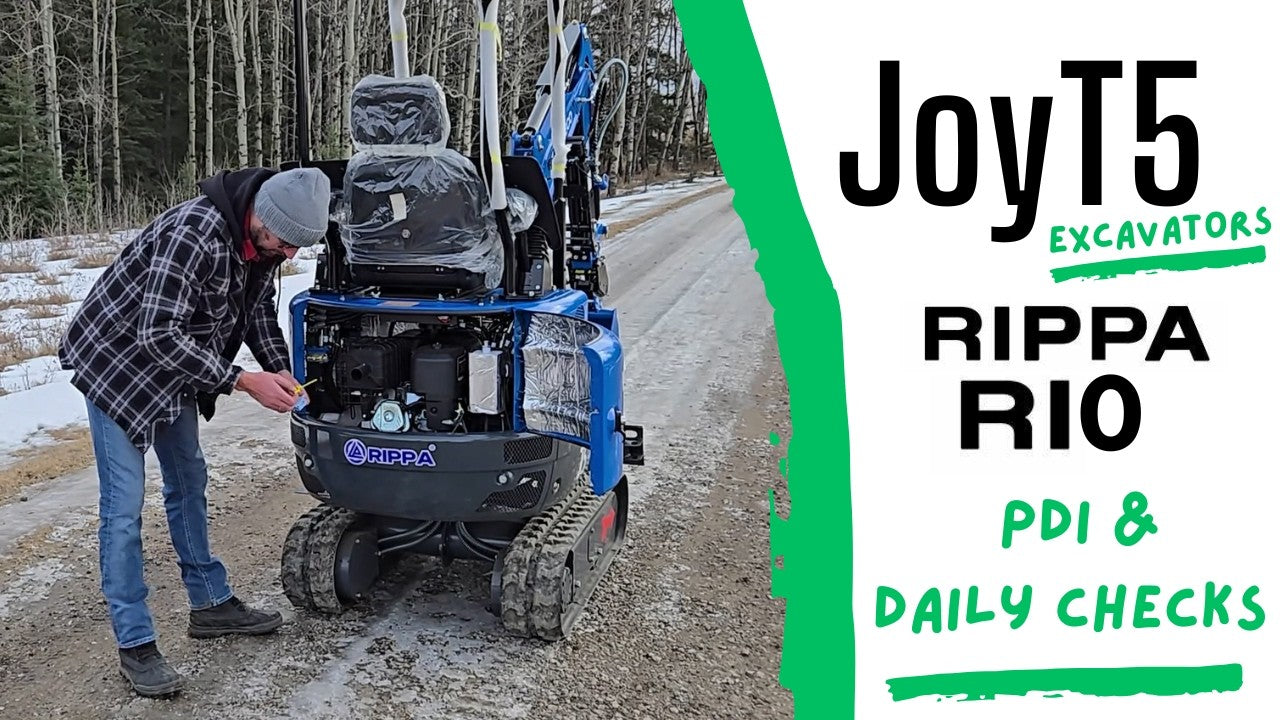 Load video: Rippa R10 Mini Excavator | Full PDI Inspection