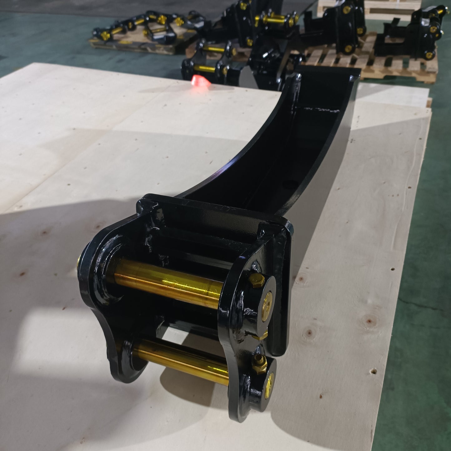 Custom heavy duty excavator ripper attachment built in Canada for breaking hard ground and rock during construction and mining work
