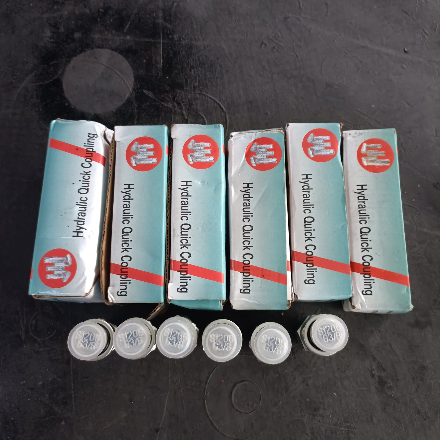 Hydraulic quick coupling parts for custom excavator attachments made in Canada ensuring reliable hydraulic connection for construction equipment