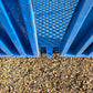 Close up view of JoyT5 heavy duty mobile ramp frame, durable steel loading ramp for warehouse and truck use in Canada.

