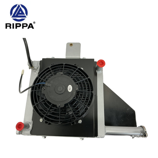 JoyT5 Rippa R10 radiator for sale Canada high efficiency mini excavator cooling system with integrated cooling fan designed to prevent overheating durable excavator radiator suitable for rippa r10 parts Canada and USA construction equipment cooling system use