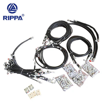JoyT5 Rippa R18 full set of oil pipes for sale Canada complete hydraulic hose kit designed for stable oil flow leak free performance and reliable mini excavator hydraulic system operation in Canada