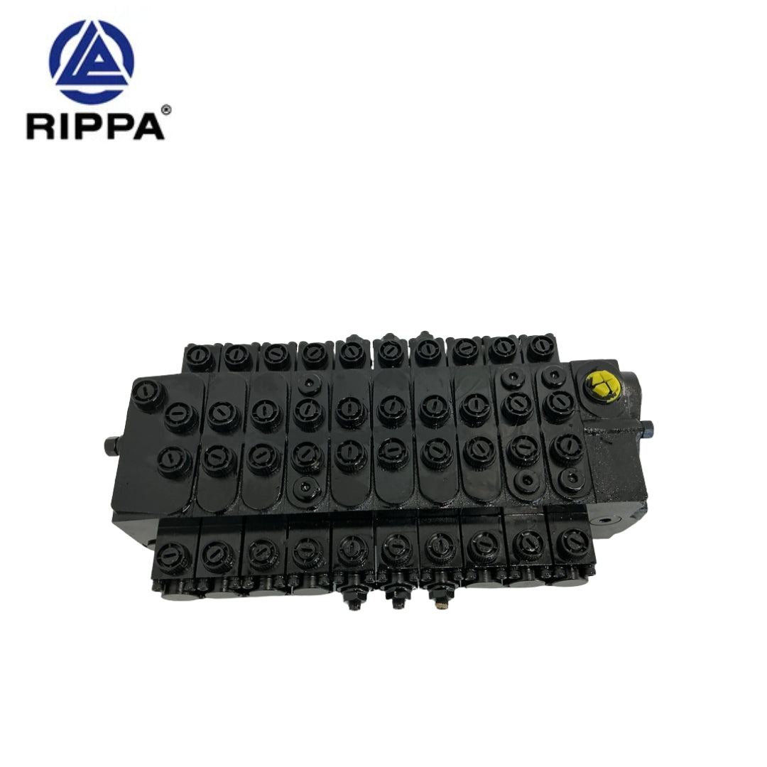 JoyT5 Rippa R18 multi way valve for sale Canada 9 way hydraulic control valve designed for precise flow control stable pressure and reliable mini excavator hydraulic system performance in Canada