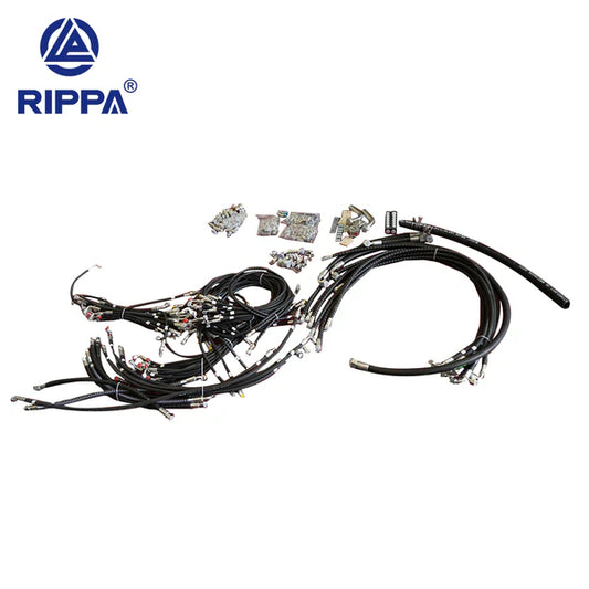 JoyT5 Rippa R22 full set of oil pipes for sale Canada complete hydraulic hose kit designed for stable oil flow smooth excavator hydraulic performance reliable heavy equipment operation and durable mini excavator use in Canada