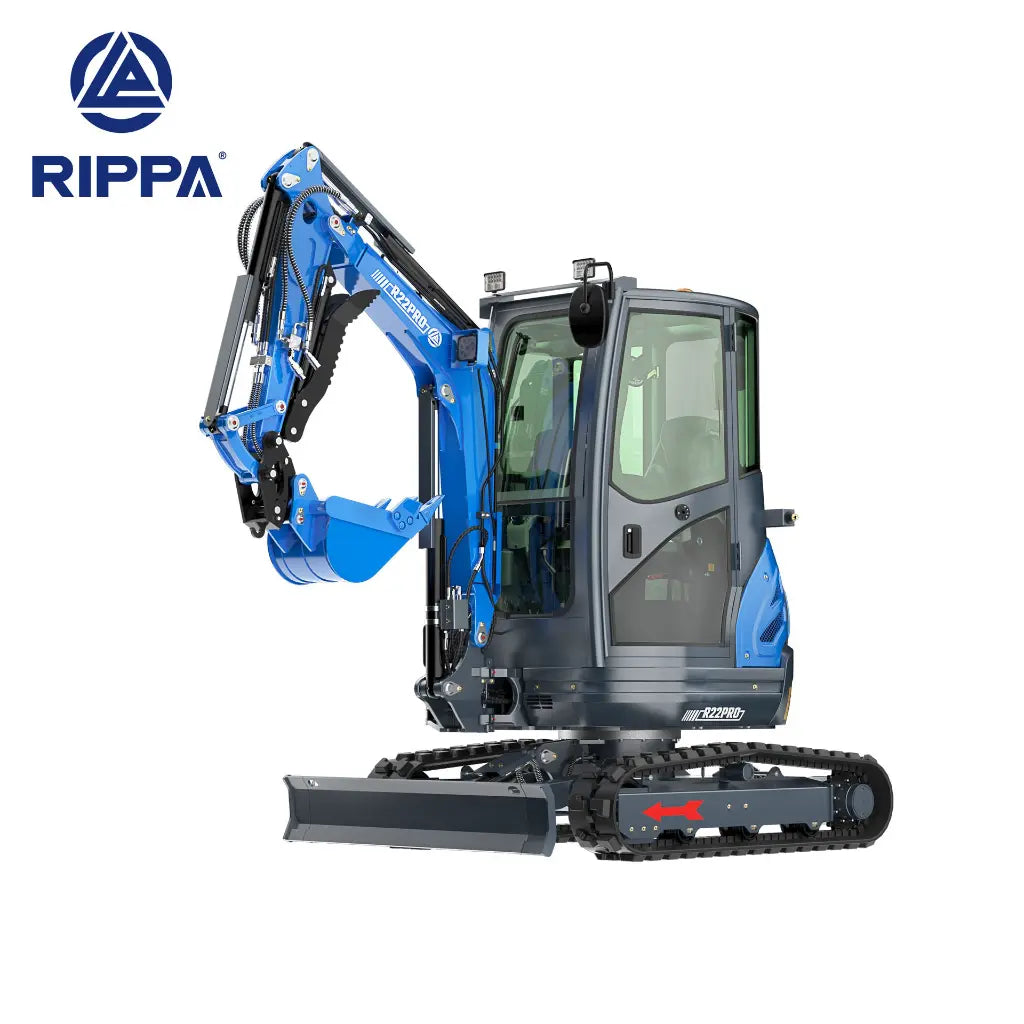 JoyT5 Rippa R22 mini excavator for sale Canada compact two ton Kubota engine excavator used for construction trenching and landscaping projects in Canada