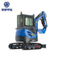 JoyT5 Rippa R22 mini excavator for sale Canada compact two ton Kubota engine excavator rear side view machine designed for landscaping trenching and construction equipment projects in Canada