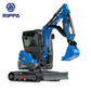 JoyT5 Rippa R32 mini excavator for sale Canada compact three ton Kubota engine excavator side rear view powerful digging machine used for landscaping trenching and construction equipment projects across Canada