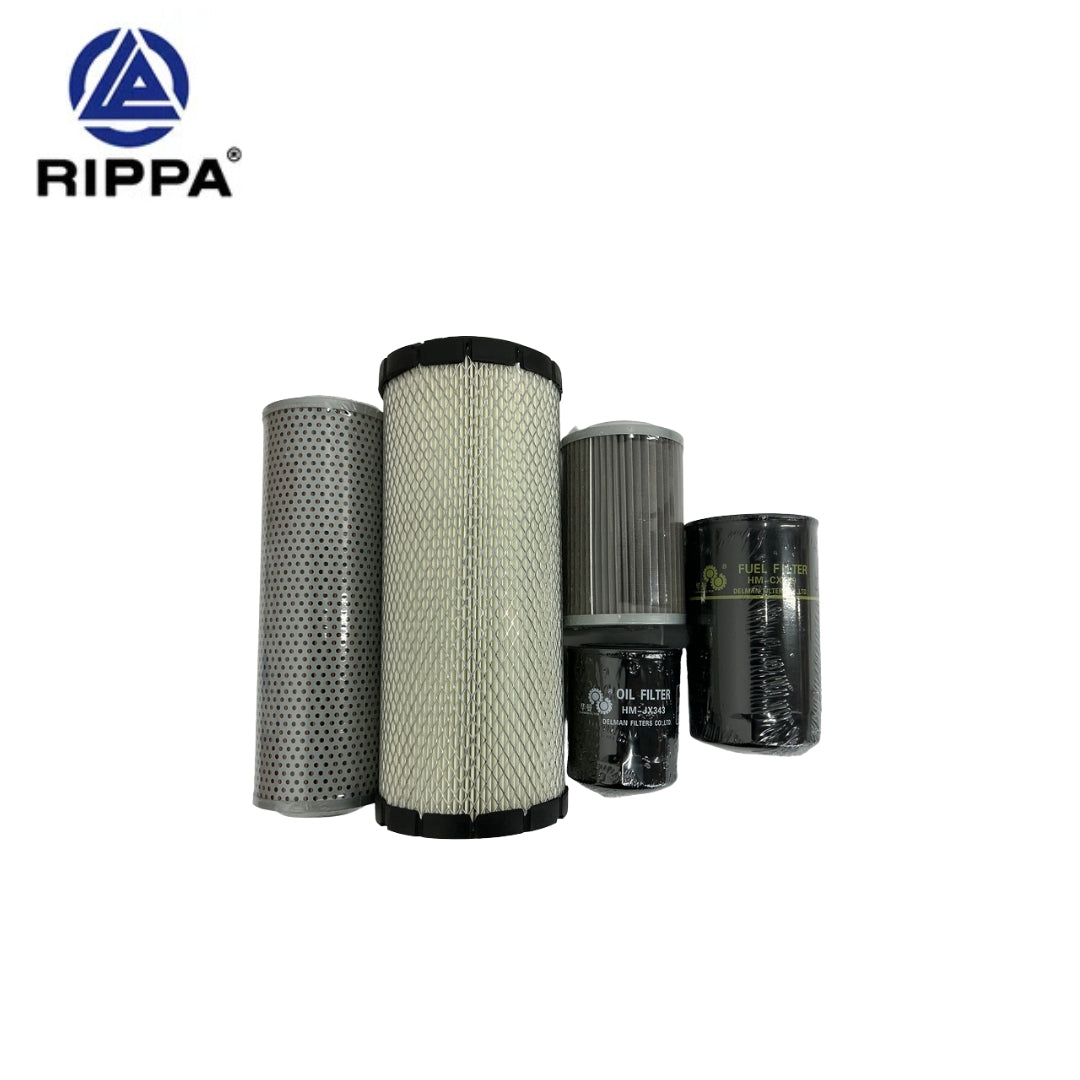 JoyT5 Rippa R57 complete filter element for sale Canada durable excavator filter kit designed for clean oil fuel and air flow mini excavator filter set reliability heavy equipment filters performance and dependable excavator fuel and air filter operation