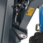 JoyT5 Rippa RS03 skid steer hydraulic arm detail showing strong linkage and safety design for construction landscaping and snow removal use in Canada and USA