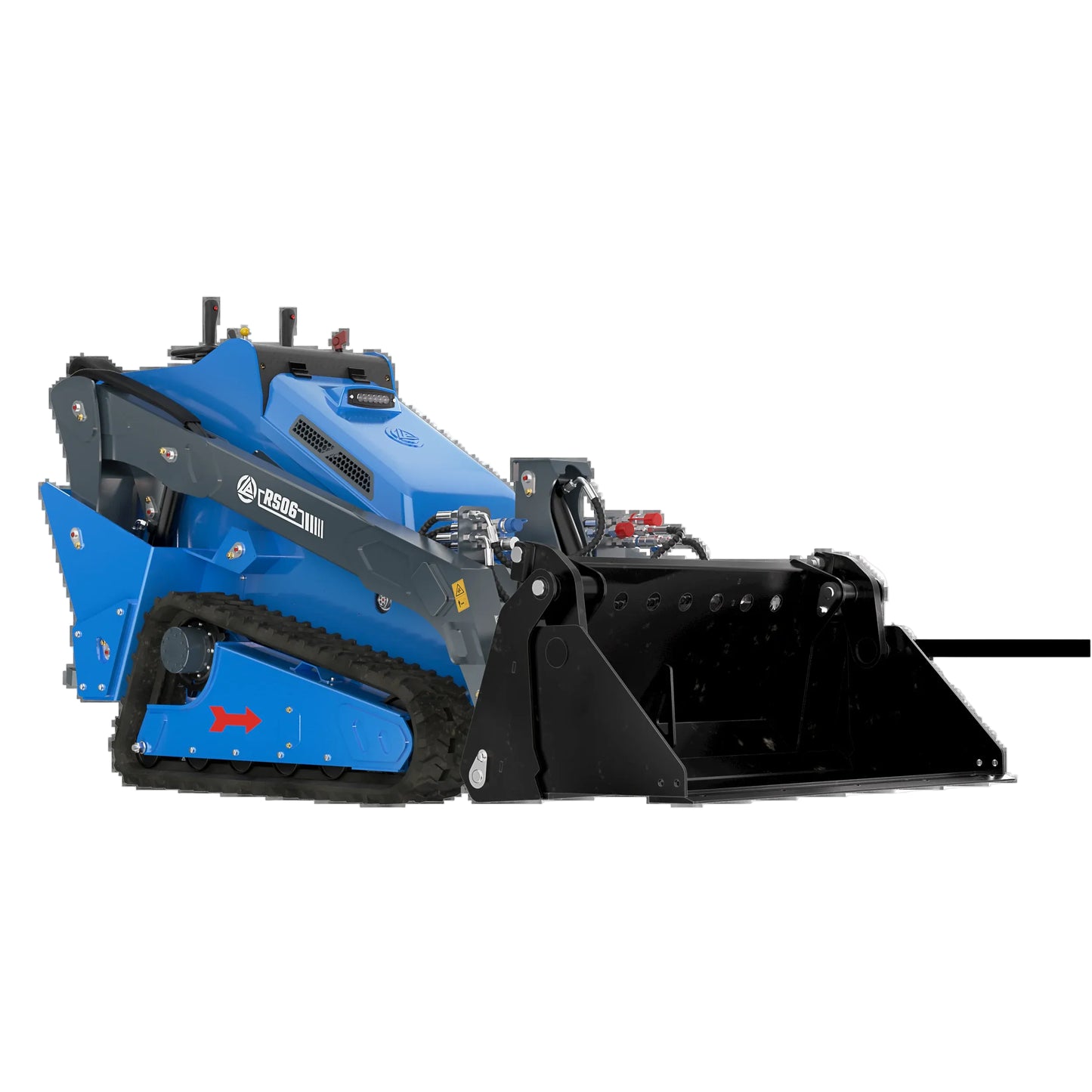 JoyT5 Rippa RS06 compact track skid steer with heavy duty front bucket for construction and material handling work in Canada