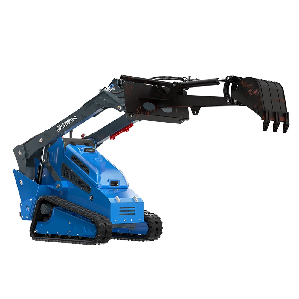 JoyT5 Rippa RS06 compact track skid steer loader with grapple attachment for land clearing and construction work in Canada