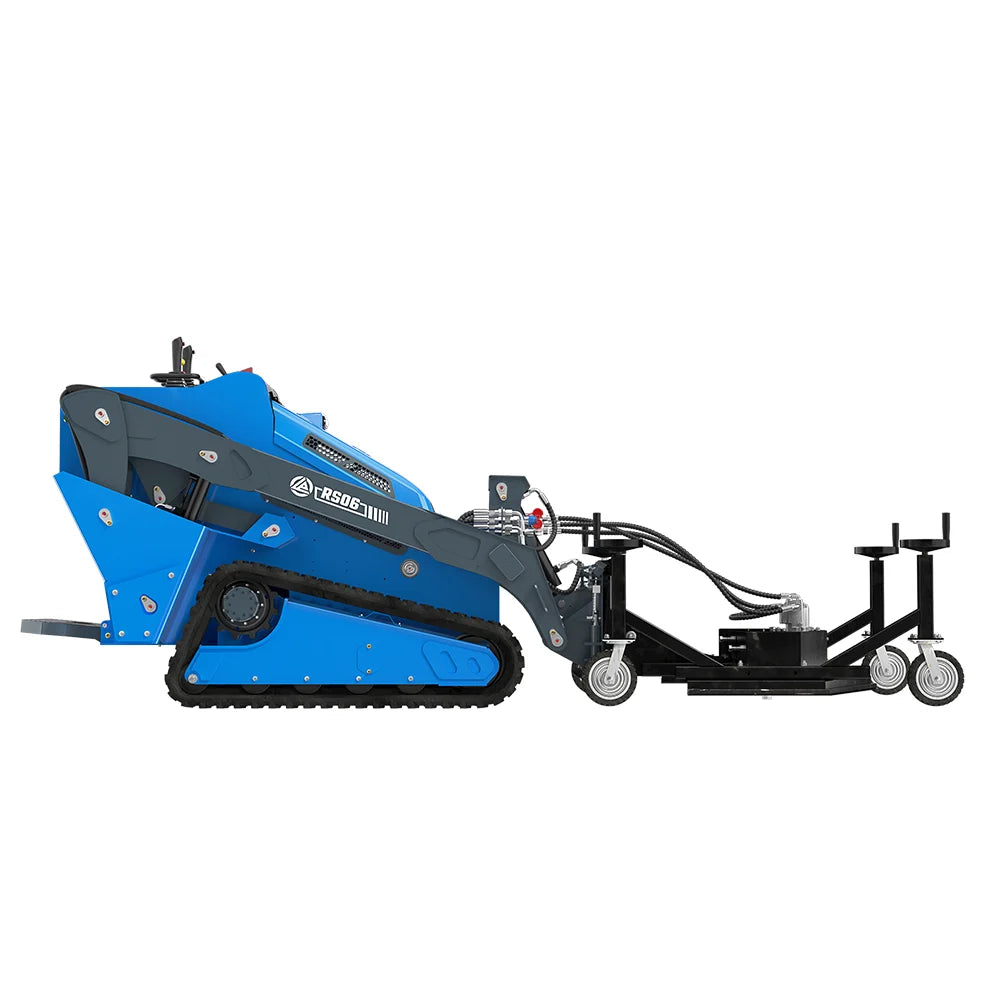 JoyT5 Rippa RS06 skid steer loader for sale Canada with leveling attachment track skid steer loader ideal for grading surface preparation and construction finishing work in Canada and USA