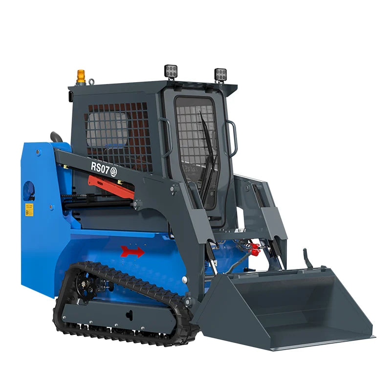 JoyT5 Rippa RS07 skid steer loader for sale Canada with enclosed cab and bucket attachment Kubota track skid steer loader for construction landscaping snow removal and heavy duty jobs in Canada and USA