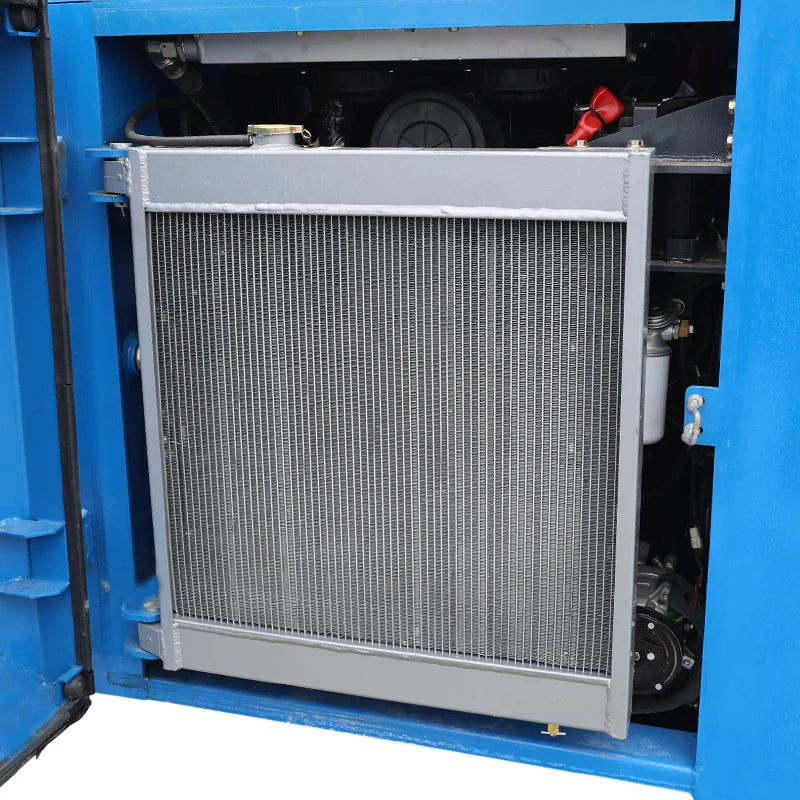 JoyT5 Rippa RS10 heavy duty radiator cooling system inside skid steer loader designed for high power construction and material handling work in Canada