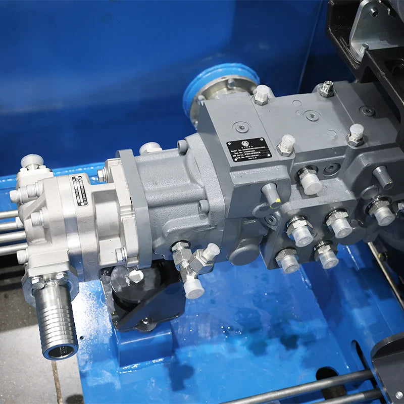 JoyT5 Rippa RS10 hydraulic pump system showing heavy duty skid steer loader hydraulic components for material handling and construction work in Canada