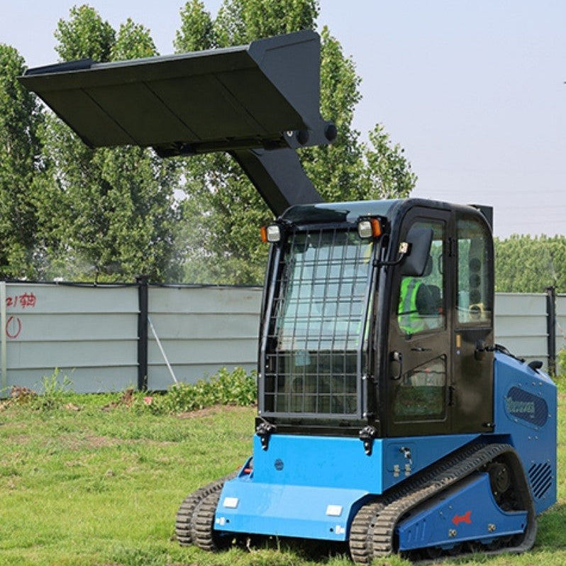 JoyT5 Rippa RS20 skid steer loader operating with raised bucket in Canada suitable for construction agriculture and material handling applications