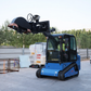 JoyT5 Rippa RS20 skid steer loader working on construction site with attachment high lifting compact skid steer loader for sale Canada Kubota powered skid steer loader for construction equipment Canada and skid steer loader USA