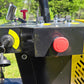Control panel with ignition key switch and emergency stop button of JT5DR35 road roller by JoyT5 for sale in Calgary Alberta Canada