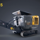 mini mobile crusher in Canada showing compact tracked portable crusher for demolition recycling and construction waste crushing on site