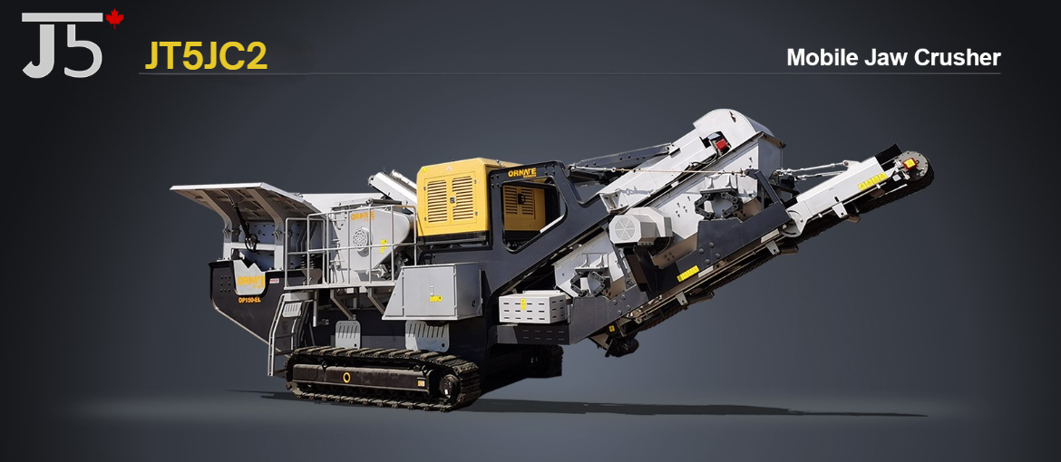 high performance mobile jaw crusher for sale in Canada showing tracked portable primary crusher used for rock mining construction and aggregate processing

