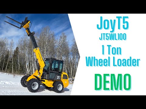 Demo of JoyT5 JT5WL100 1 Ton Wheel Loader with Telescopic Boom For Sale Canada