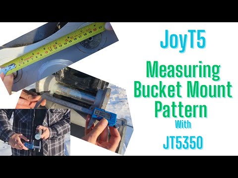 How to measure excavator bucket mounting pattern