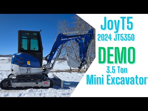 Demo of 2024 3.5 ton excavator JoyT5 JT5350 for sale Canada