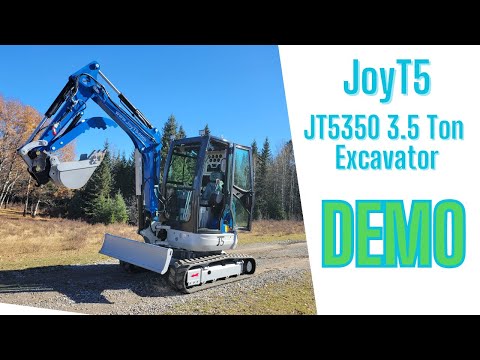 Demo of JoyT5 JT5350 3.5 Ton Mini Excavator For Sale , Canada